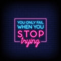 Modern Motivation Quote Neon Sign - Pink Neon Sign
