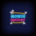 Month Discount Neon Sign