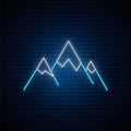 Mountains Neon Sign