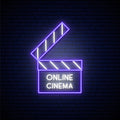 Movie Clapper Neon Sign