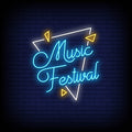 Music Festival Neon Sign