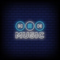 Music Player Neon Sign