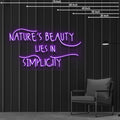 Nature Beauty Neon Sign Perfect for Bars & Events