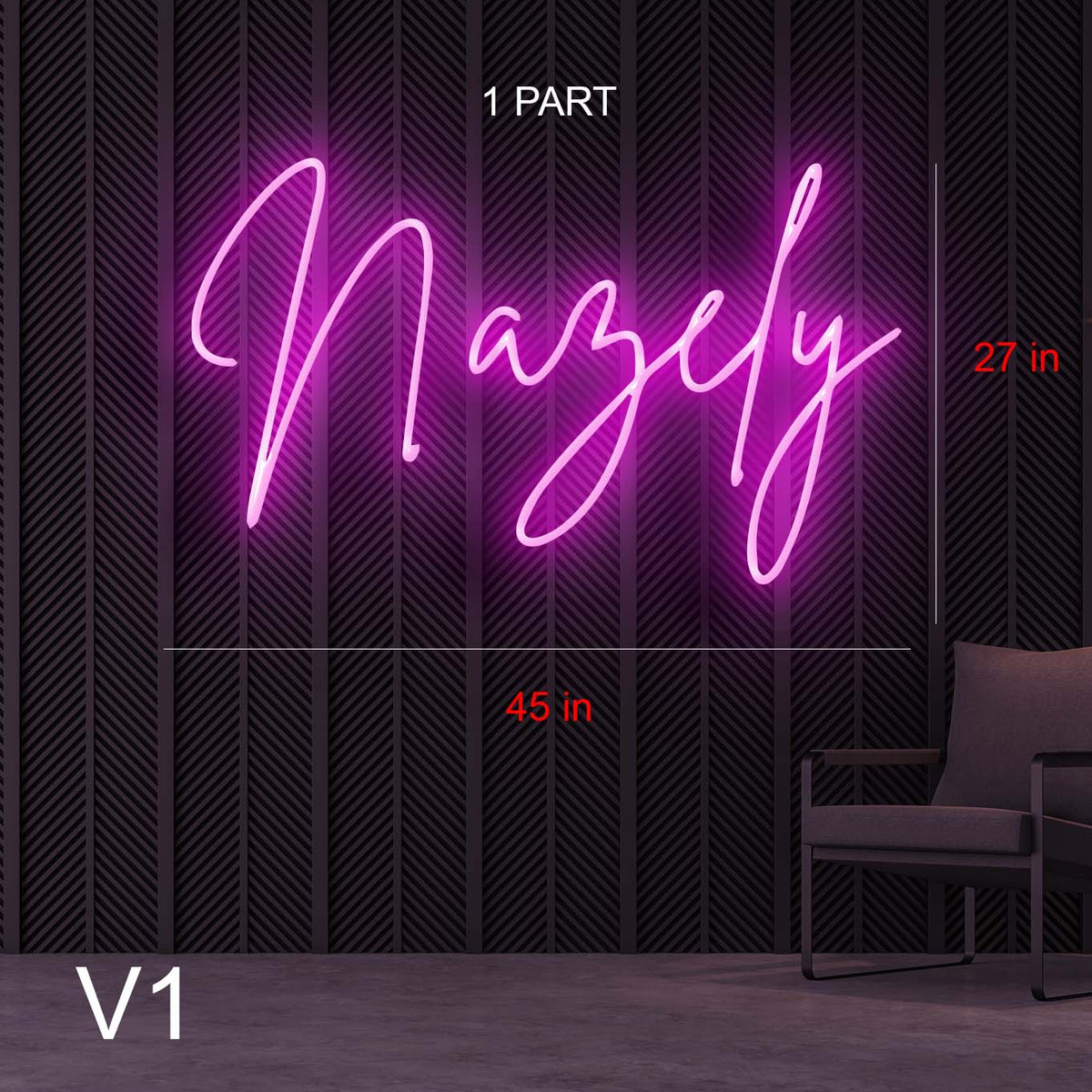 Nazely Neon Sign — make neon sign