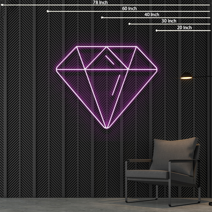 Diamond Neon Sign Perfect for jewellery shop — make neon sign