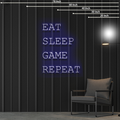 Neon Sign Eat Sleep Game Repeat