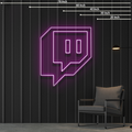 Neon Sign Twitch Logo
