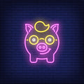 Piggy Nerd Neon Sign - Neon Pink Aesthetic