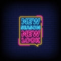 New Season New Look Neon Sign - Neon Pink Aesthetic