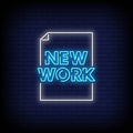 New Work Neon Sign