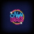 Night Bar Neon Sign - Neon Pink Aesthetic