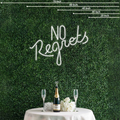 No Regrets Neon Sign Perfect For Creating A Loving Atmosphere