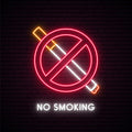 No Smoking Neon Sign