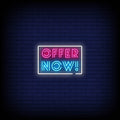 Offer Now Neon Sign - Neon Pink Aesthetic