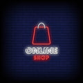 Online Shop Neon Sign