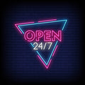 Open 24/7 Neon Sign - Neon Pink Aesthetic