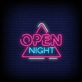 Open Night Neon Sign - Neon Pink Aesthetic