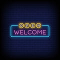 Open Welcome Neon Sign