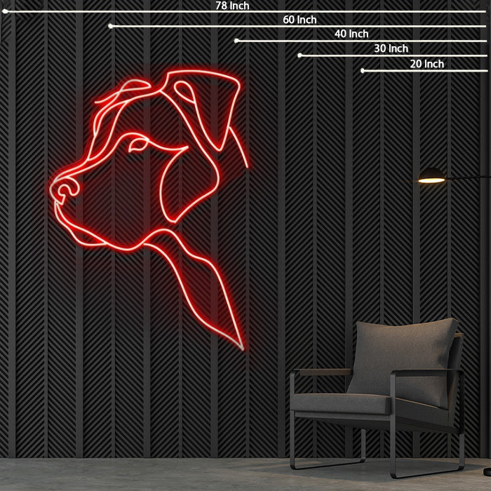 Pitbull Neon Sign For Pet Lovers & Décor — make neon sign