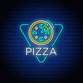Pizza Neon Text Sign