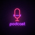 Podcast Neon Sign - Neon Pink Aesthetic