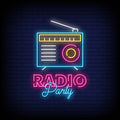 Radio Party Neon Sign