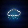 Rainy Weather Neon Sign