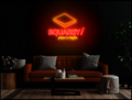 Squarey Neon Sign 35x30 inches