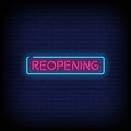 Reopening Neon Sign - Neon Pink Aesthetic