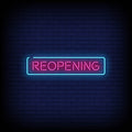 Reopening Neon Sign - Neon Pink Aesthetic