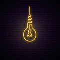 Retro Light Bulb Neon Sign