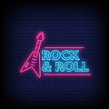 Rock And Roll Neon Sign
