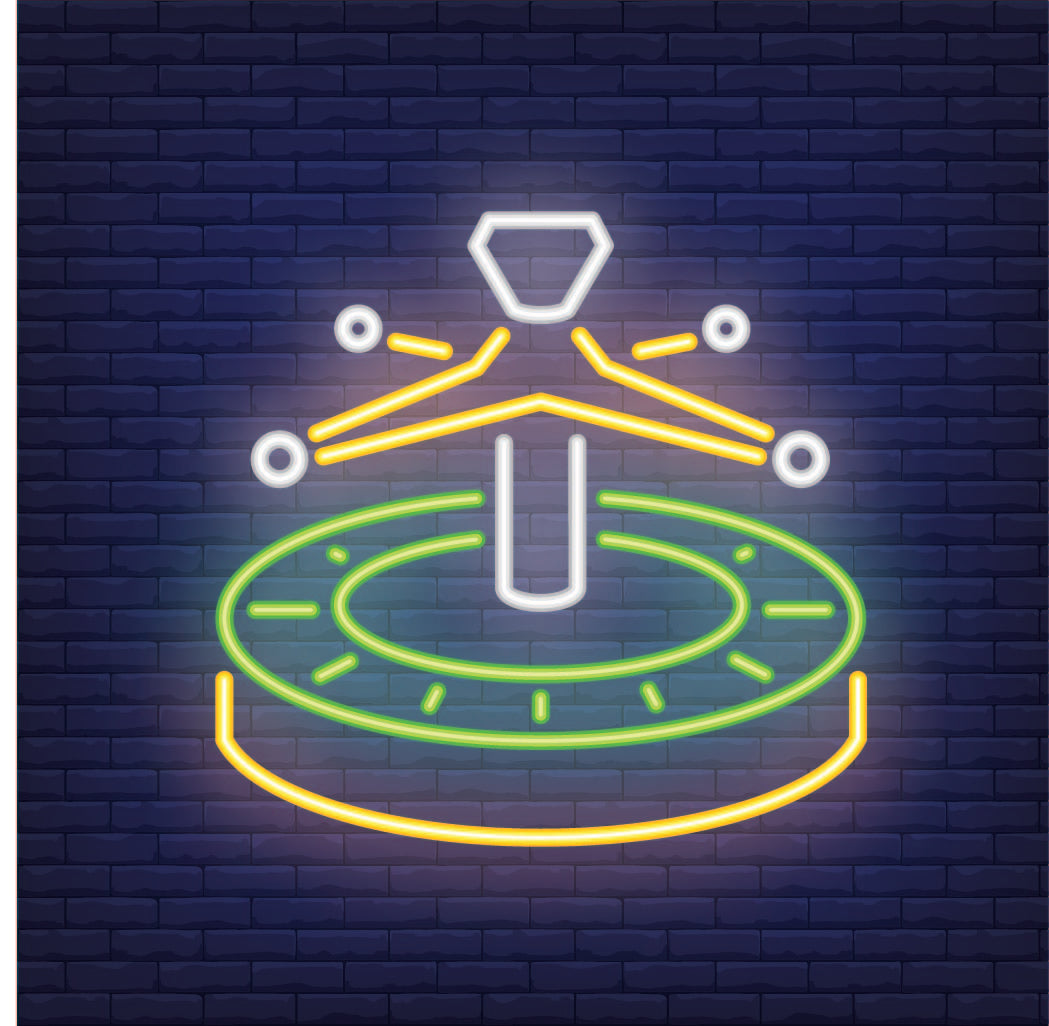 Custom Roulette Sign Roulette Neon Sign — make neon sign