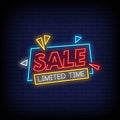 Sale Limited Time Neon Sign