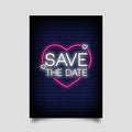 Save The Date Neon Sign