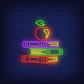 School Textbooks Neon Sign