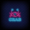 Seafood, Crab Neon Sign
