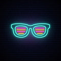 Shutter Shades Sunglasses Neon Sign