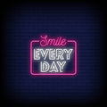 Smile Every Day Neon Sign - Neon Pink Aesthetic