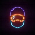 Snowboarder Neon Sign