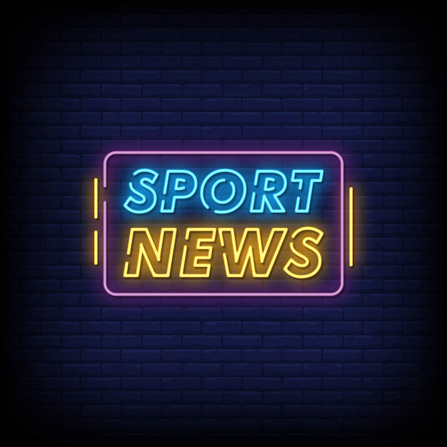 Sport News Neon Sign — make neon sign