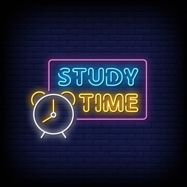 Study Time Neon Sign — make neon sign