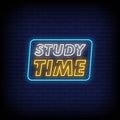 Study Time Neon Sign