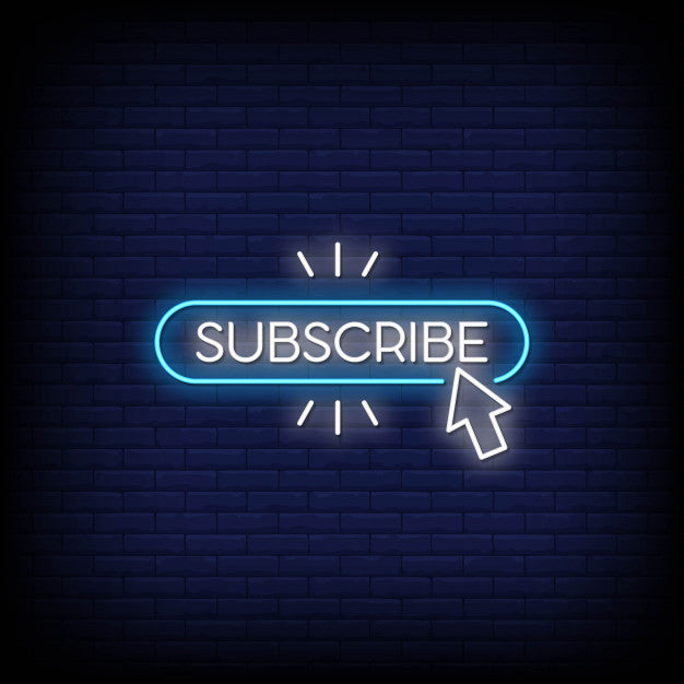 Subscribe Neon Sign — make neon sign