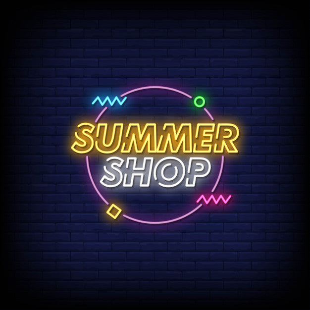 Summer Shop Neon Sign — make neon sign