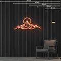 Sun Above Hills Neon Sign Office & Home Décor
