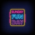 Sunday Fun Day Neon Sign