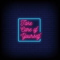 Take Care Of Yourself Neon Sign - Pink Neon Sign