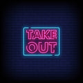 Take Out Neon Sign - Neon Pink Aesthetic