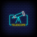 Telescope Neon Sign